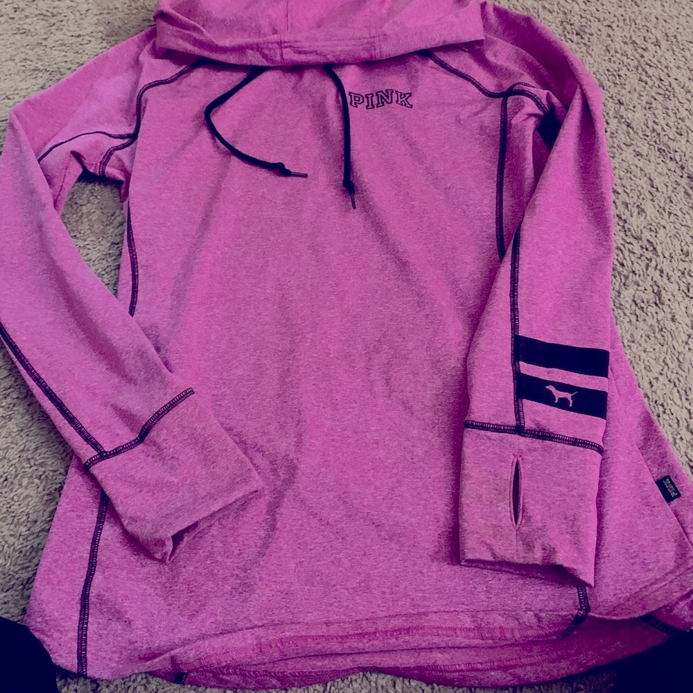 Pink athletic hoodie